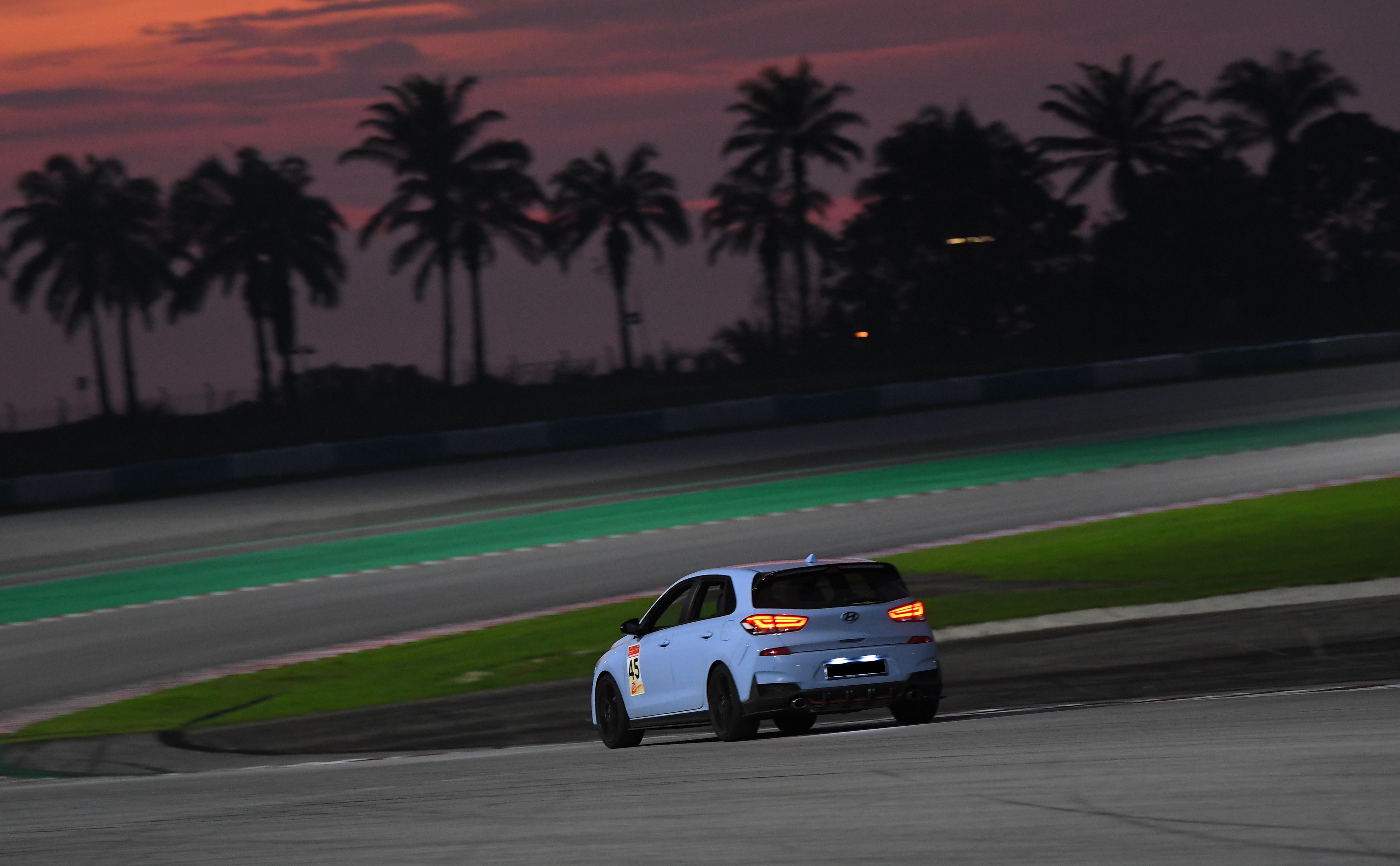 Sepang sunset silhouette